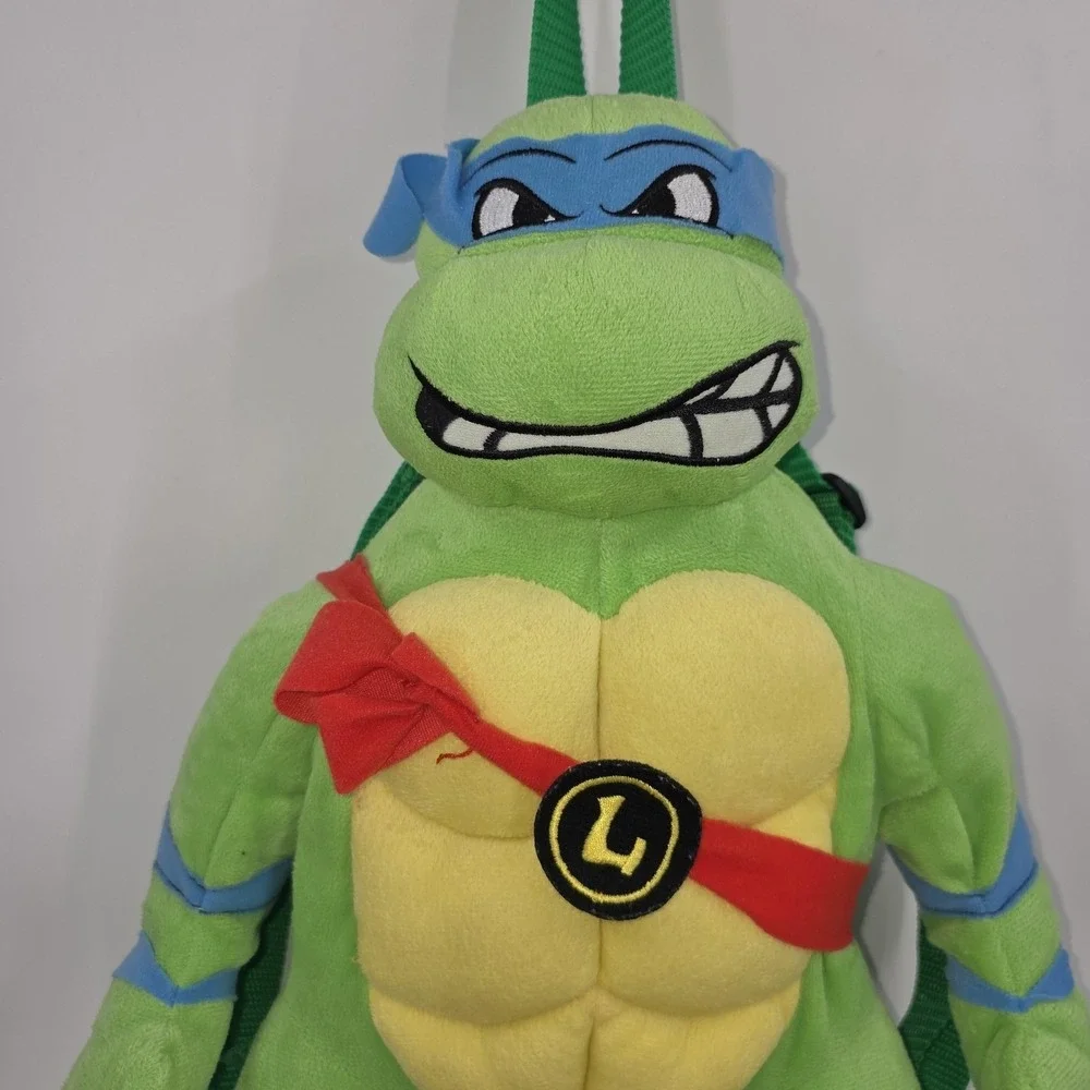 Teenage Mutant Ninja Turtles TMNT Leonardo Green Plush Backpack 21
